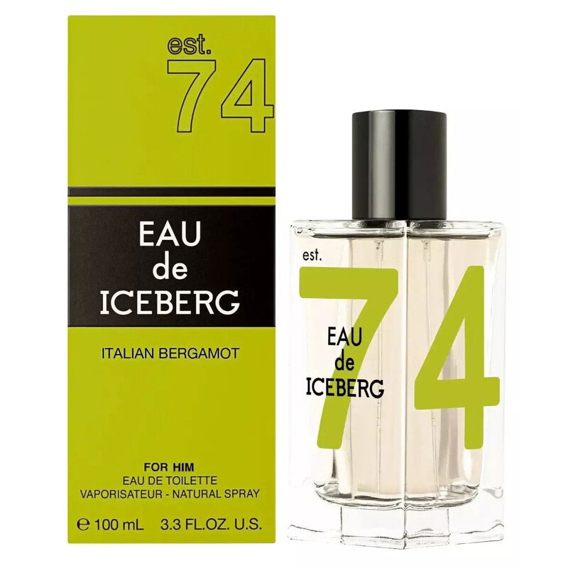 Iceberg Men's Eau De Iceberg Italian Bergamot EDT Spray 3.4 oz