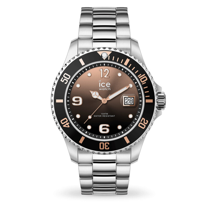 Ice-Watch Quartz Brown Dial Stainless Steel Men
