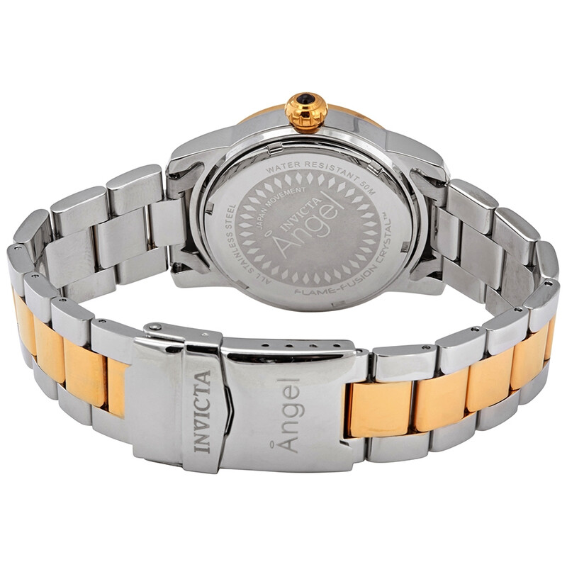 Invicta Angel Crystal White Mother of Pearl Dial Ladies Watch 28471 ...
