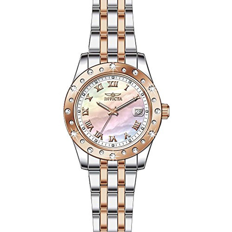 Invicta Angel Mother of Pearl Dial Two-tone Ladies Watch  display picture 3