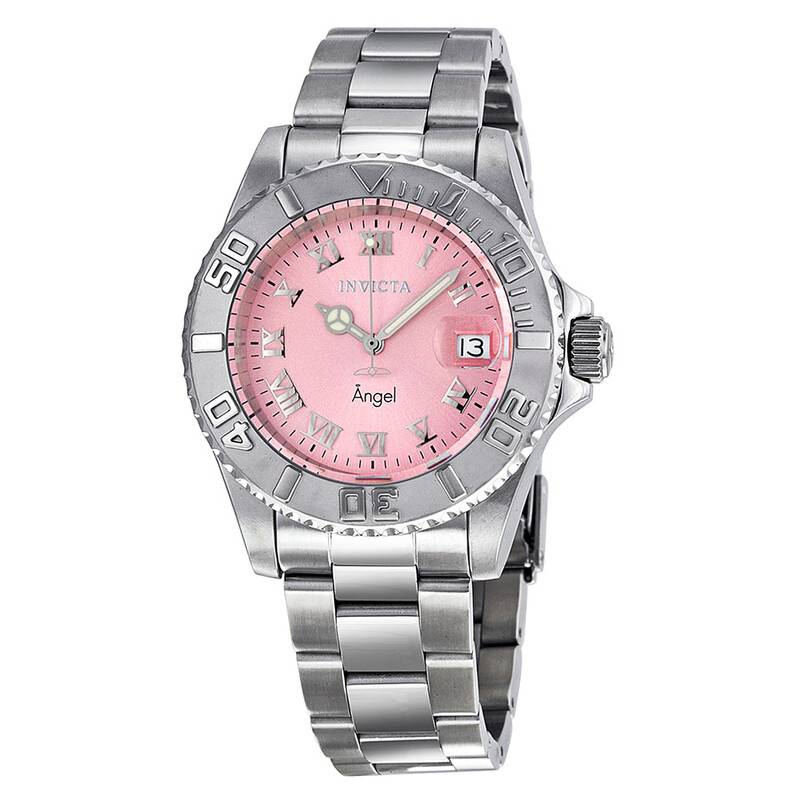 Invicta Angel Pink Dial Stainless Steel Ladies Watch 14360  display picture 2
