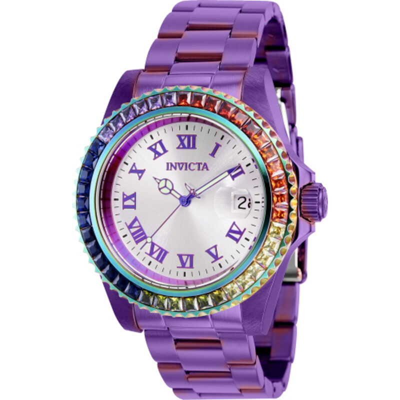 Invicta Angel Quartz Crystal Silver Dial Ladies Watch 40232  display picture 3