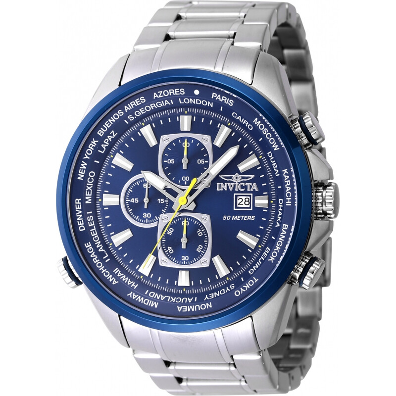Invicta Aviator Chronograph Quartz Blue Dial Men's Watch 47818