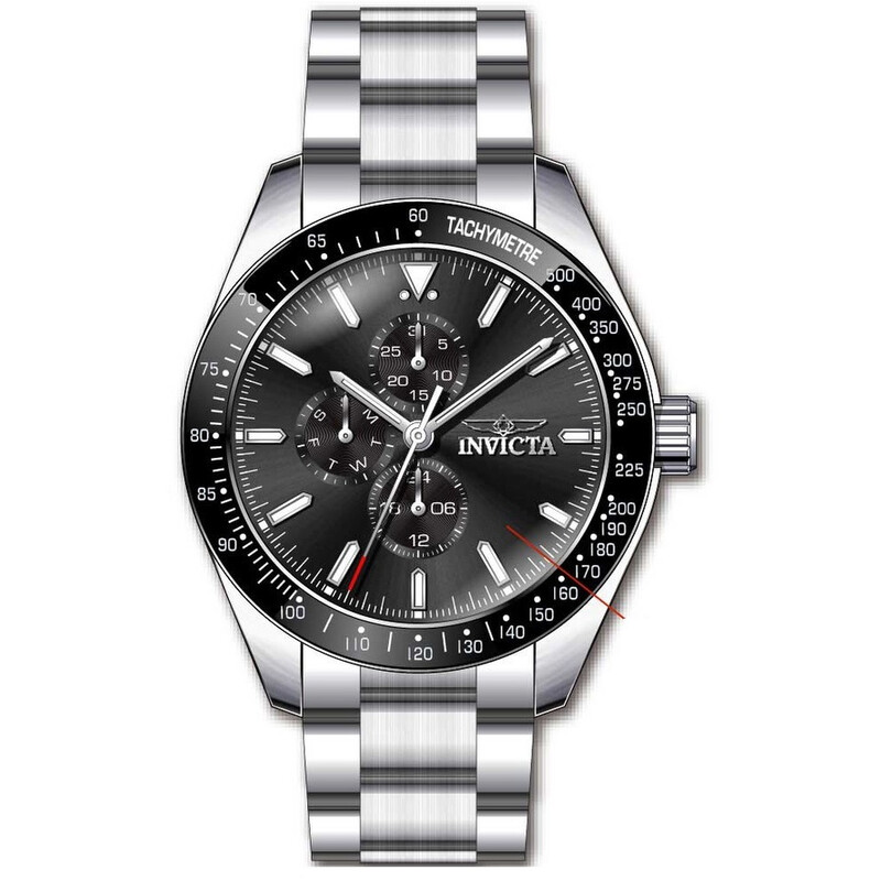 Invicta Aviator Quartz Black Dial Men's Watch 38966 886678527632