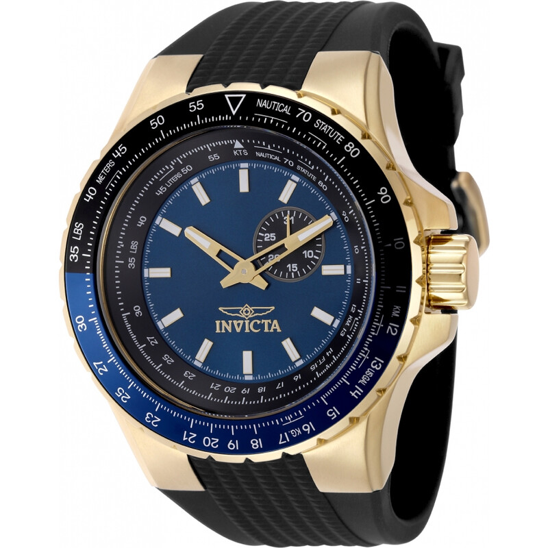 Invicta Aviator Quartz Blue Dial Men's Watch 49719 886678670970