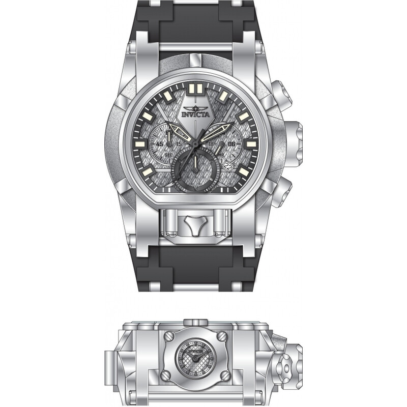 Invicta Bolt Bolt Zeus Magnum Chronograph GMT Quartz Silver  display picture 2