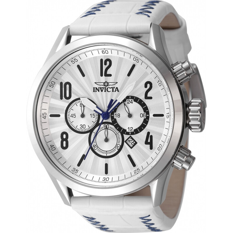 Invicta Bolt Chronograph GMT Quartz Silver Dial Men's Watch 46558 ...