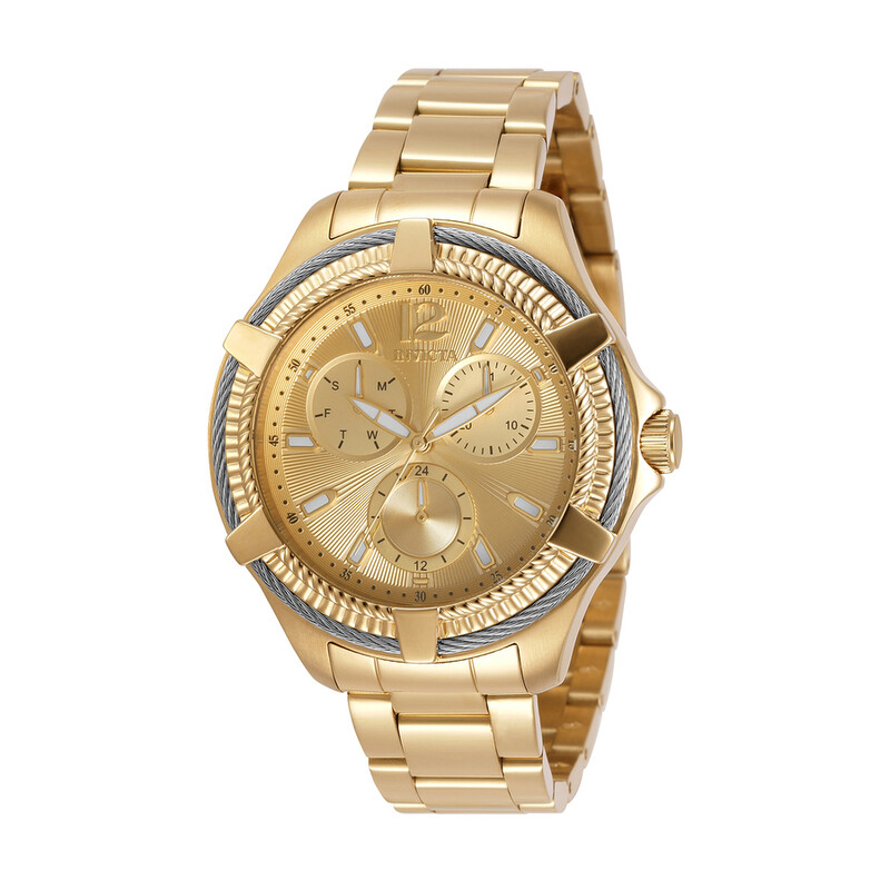 Invicta Bolt Quartz Gold Dial Ladies Watch 30893  display picture 3