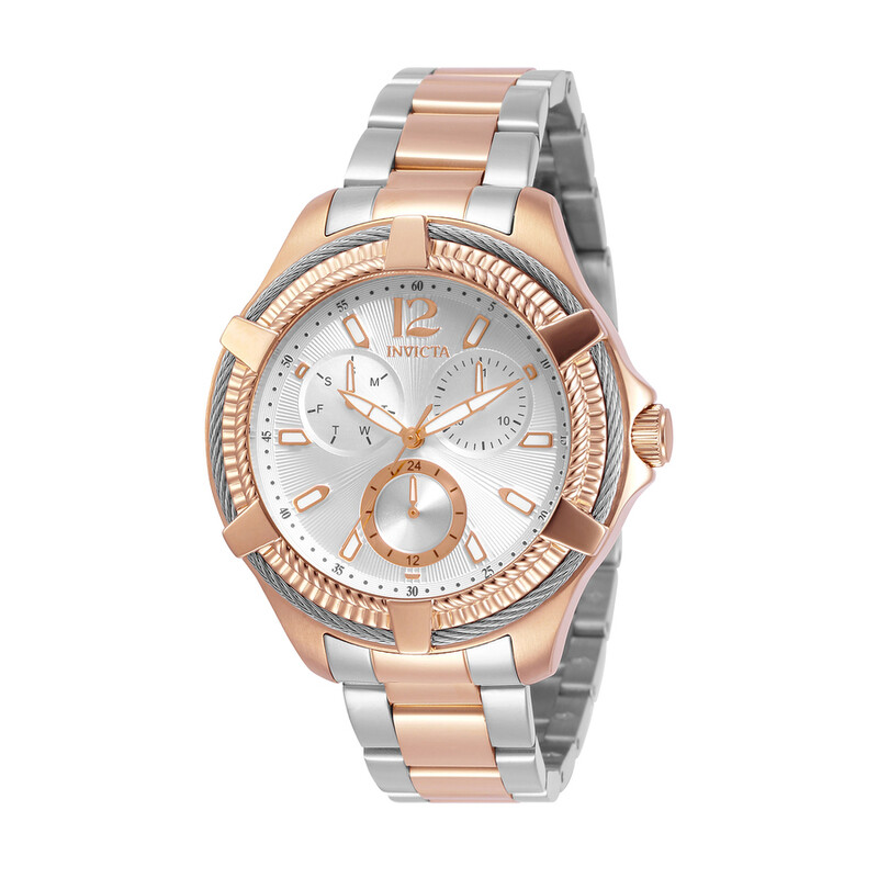Invicta Bolt Quartz Silver Dial Two-tone Ladies Watch 30896 