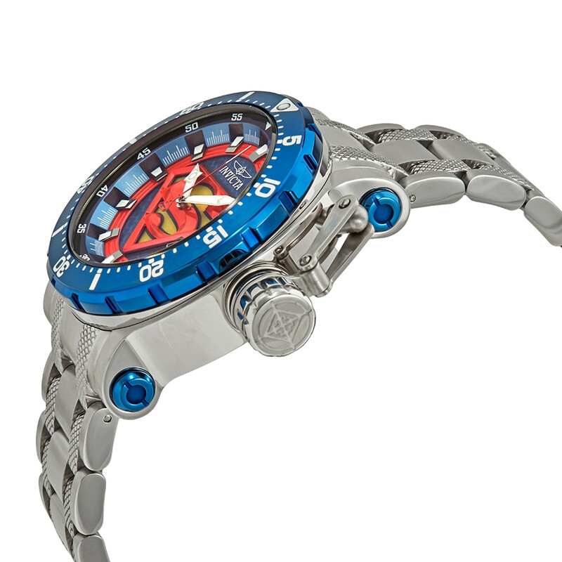 Invicta DC Comics Superman Automatic Blue Dial Stainless Steel