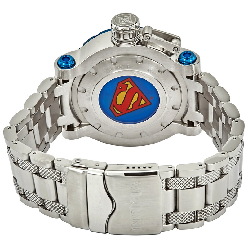 $695 インビクタ 高級腕時計 SUPER-MAN スーパーマン ブルー Invicta DC Comics Superman Automatic Blue Dial Stainless Steel