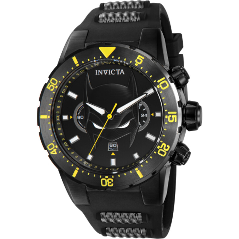 Invicta Batman Invicta DC Comics Batman Chronograph GMT Quartz Black Dial Men's Watch ...