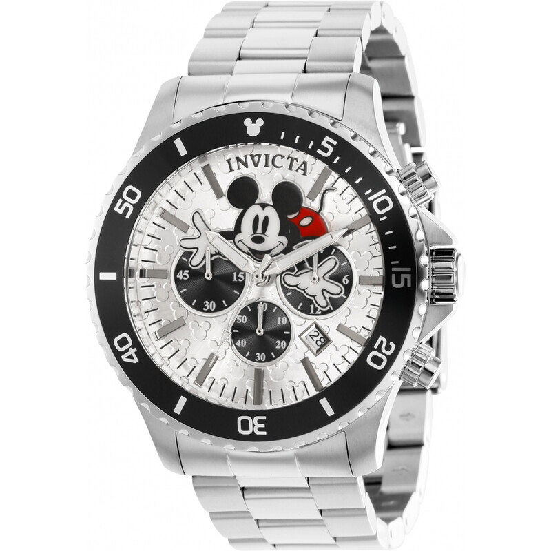 Invicta Disney Mickey Mouse Silver Dial Men's Watch 39049