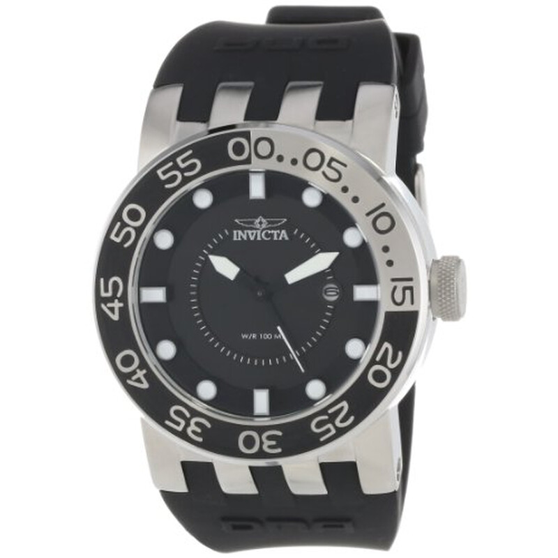 Invicta DNA Black Dial Black Silicone Men's Watch 12423 0886678124237 ...