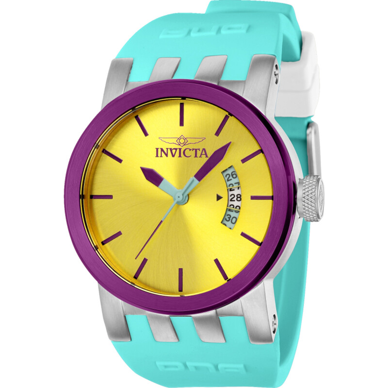 Invicta DNA Quartz Yellow Dial Watch 36962 886678456697 - Watches, DNA ...