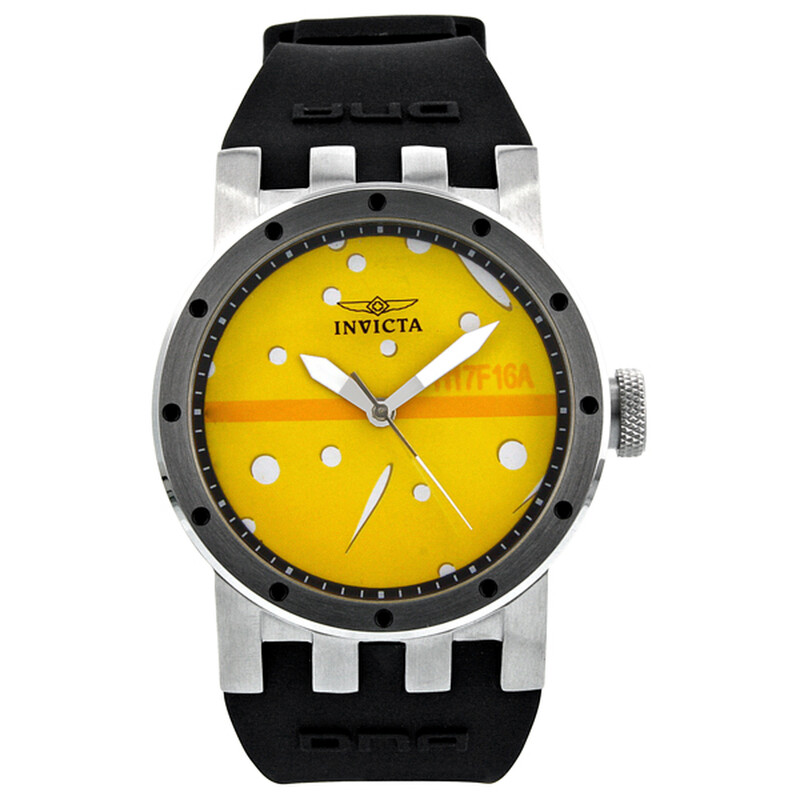 Invicta DNA Recycled Art Yellow Dial Ladies Watch 10444 886678104444 ...