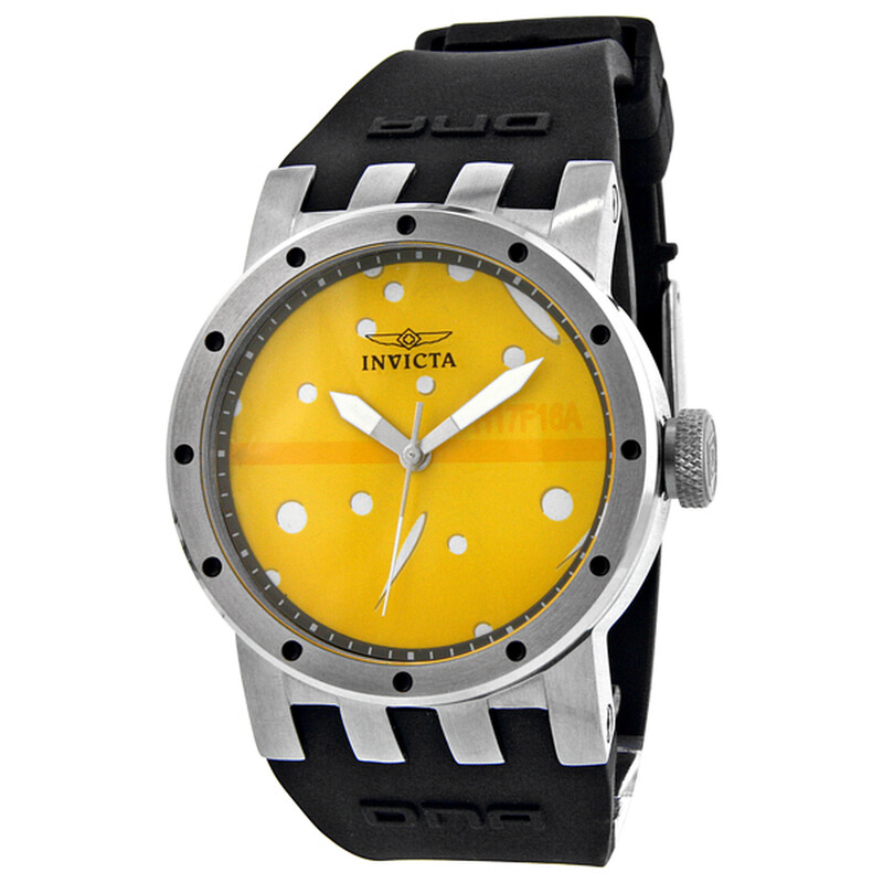 Invicta DNA Recycled Art Yellow Dial Ladies Watch 10444 886678104444 ...