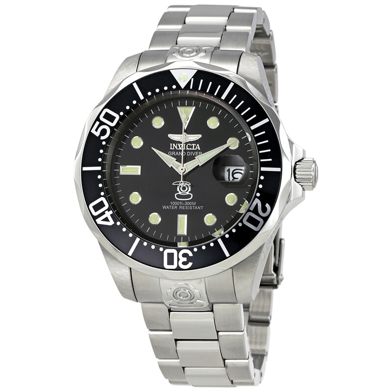Invicta Pro Diver Grand Diver Automatic Black Dial Men's Watch