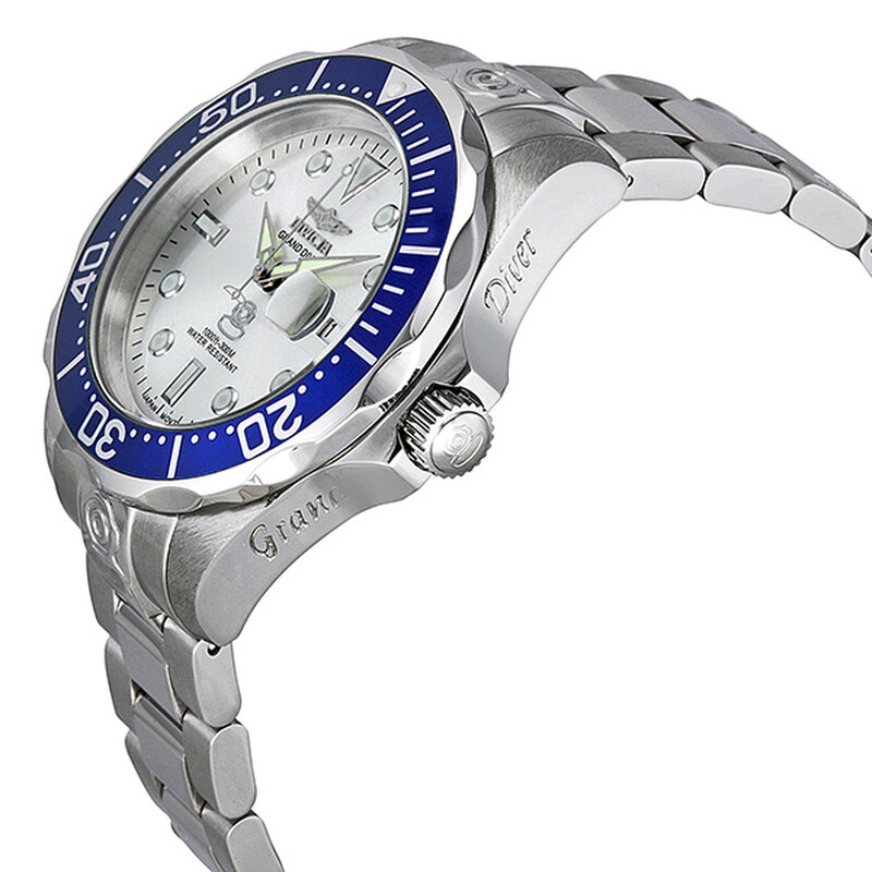 Invicta Grand Diver Silver Dial Men display picture 2