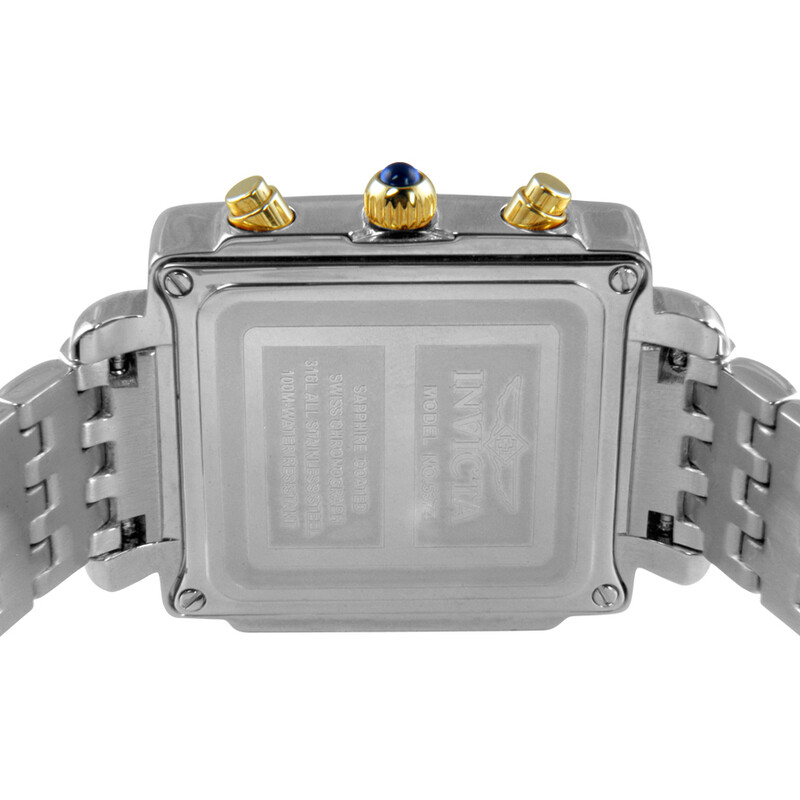 Invicta Ladies Square Angel Diamond Two-Tone Chronograph  display picture 1