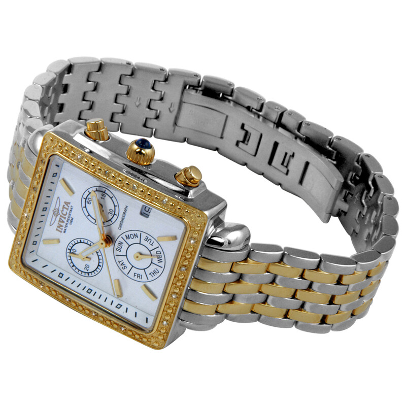 Invicta Ladies Square Angel Diamond Two-Tone Chronograph  display picture 2