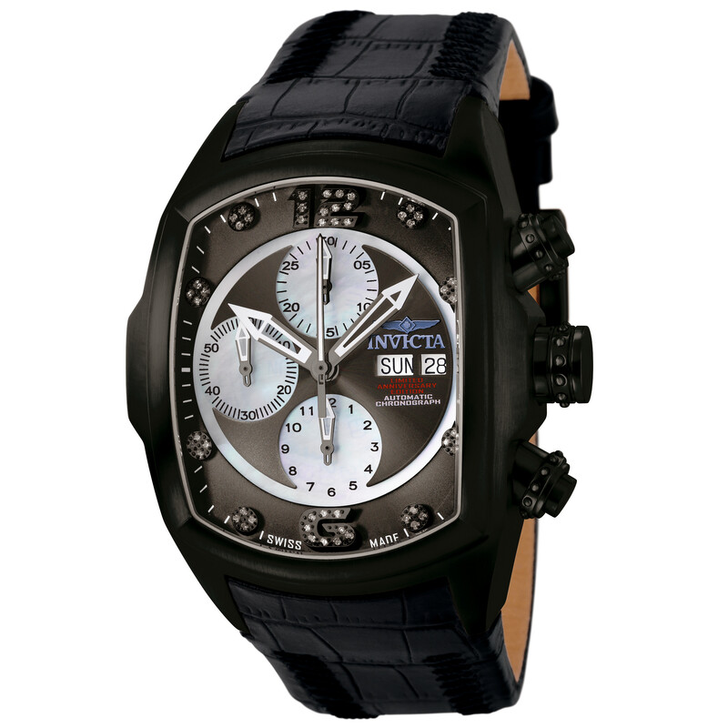 Invicta Lupah Chronograph Automatic Grey Dial Men display picture 2