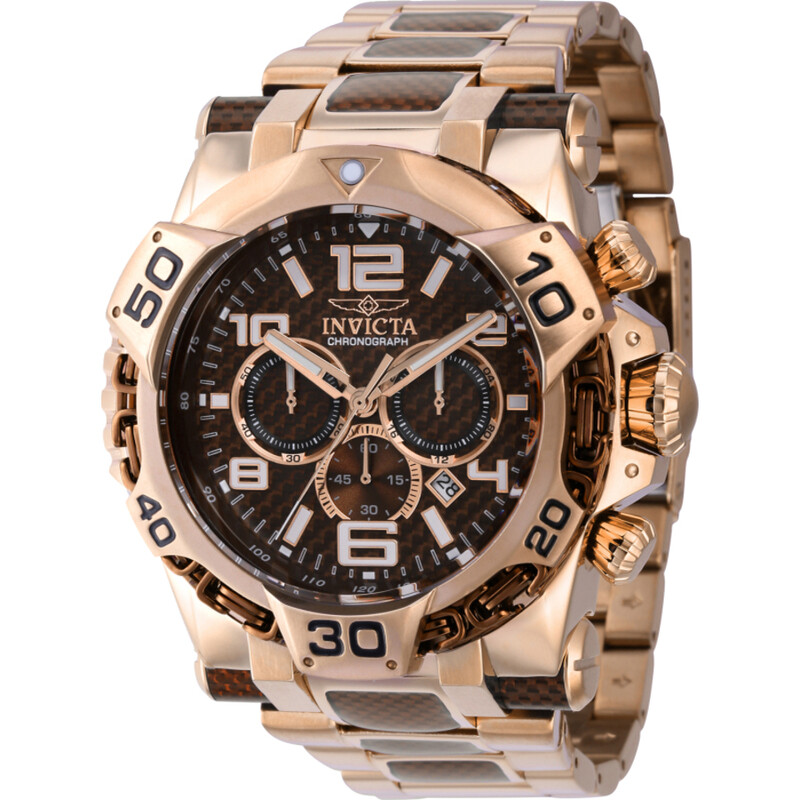 Invicta Mammoth Chronograph Quartz Brown Dial Men's Watch 38796 ...