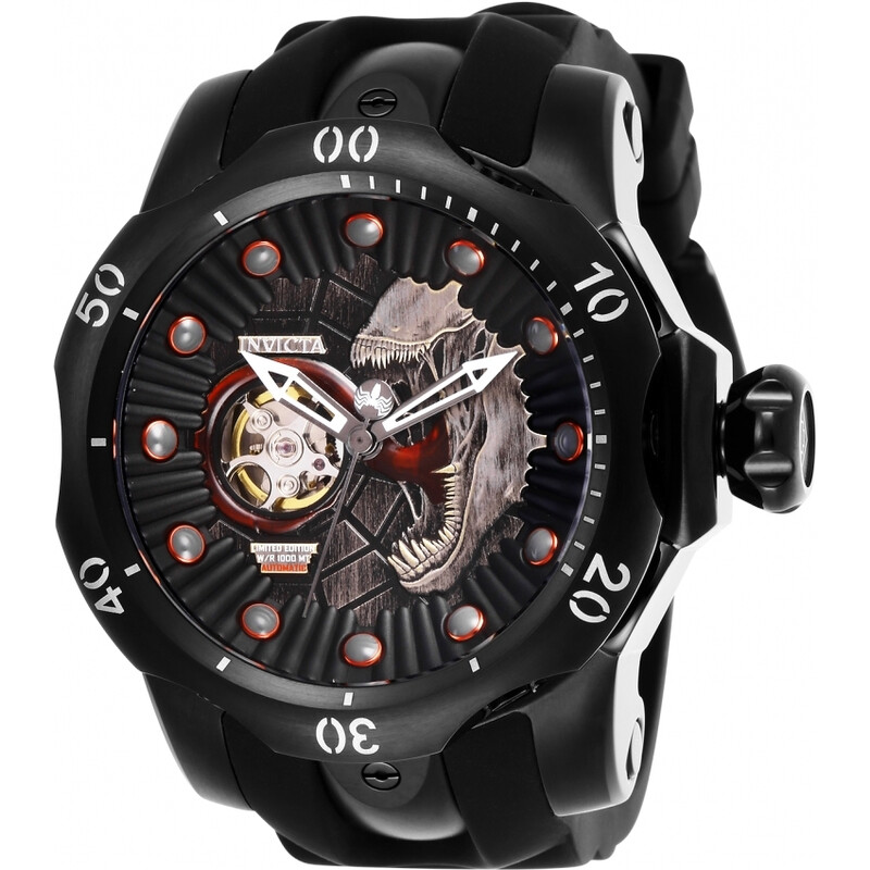 Invicta Marvel Venom Symbiote Automatic Black Dial Men's Watch