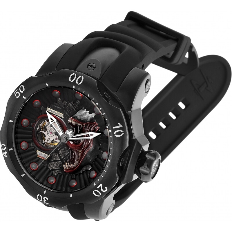 Invicta Marvel Venom Symbiote Automatic Black Dial Men's Watch