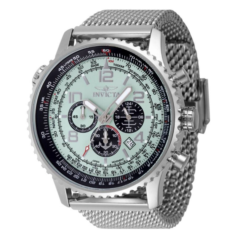 パール文字盤☆クロノグラフ INVICTA OCEAN VOYAGE 48599 model 48596 