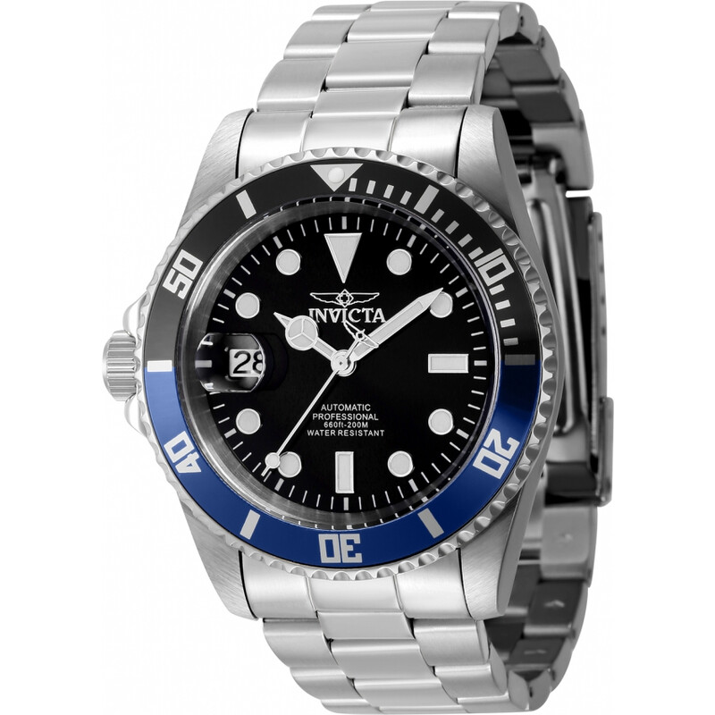 Invicta Pro Diver Automatic Black Dial Batman Bezel Lefty Men's
