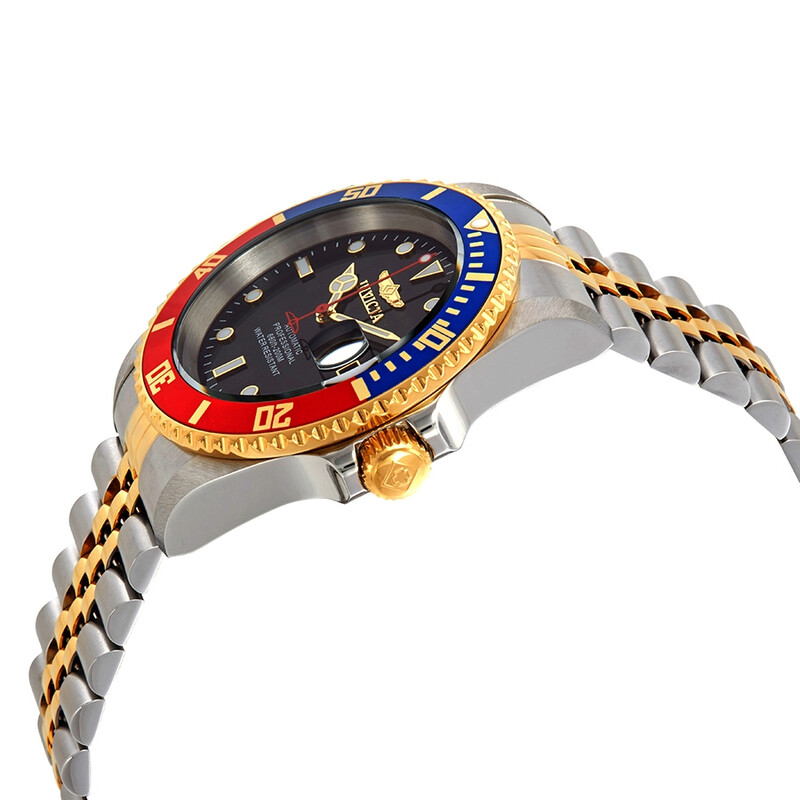 その他 Invicta Men's 29180 Pro Diver Automatic 3 Hand Black Dial Watch Invicta Pro Diver Automatic Black Dial Pepsi Bezel Men's Watch