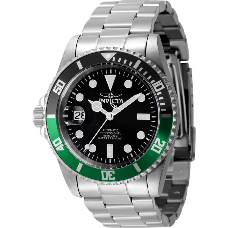 Invicta Pro Diver Automatic Black Dial Sprite Bezel Lefty Men's