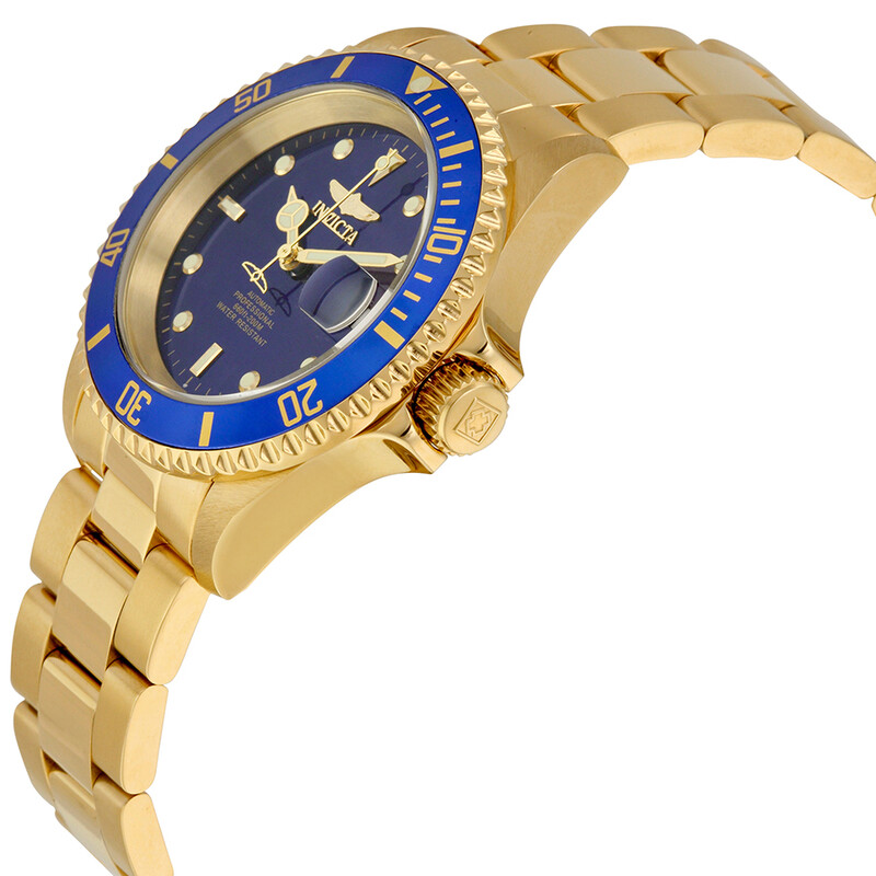 Invicta Pro Diver Automatic Blue Dial Yellow Gold-plated  display picture 3