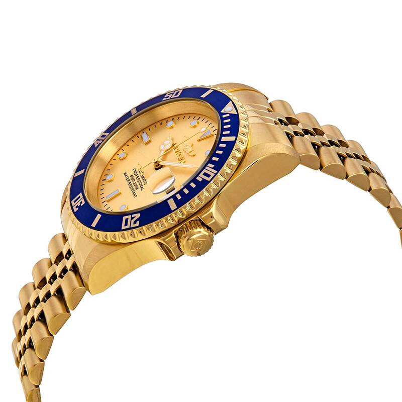NWT Invicta Pro Diver Automatic Date Gold Dial Men\'s Watch Invicta Pro Diver Automatic Date Gold Dial Men main image 3