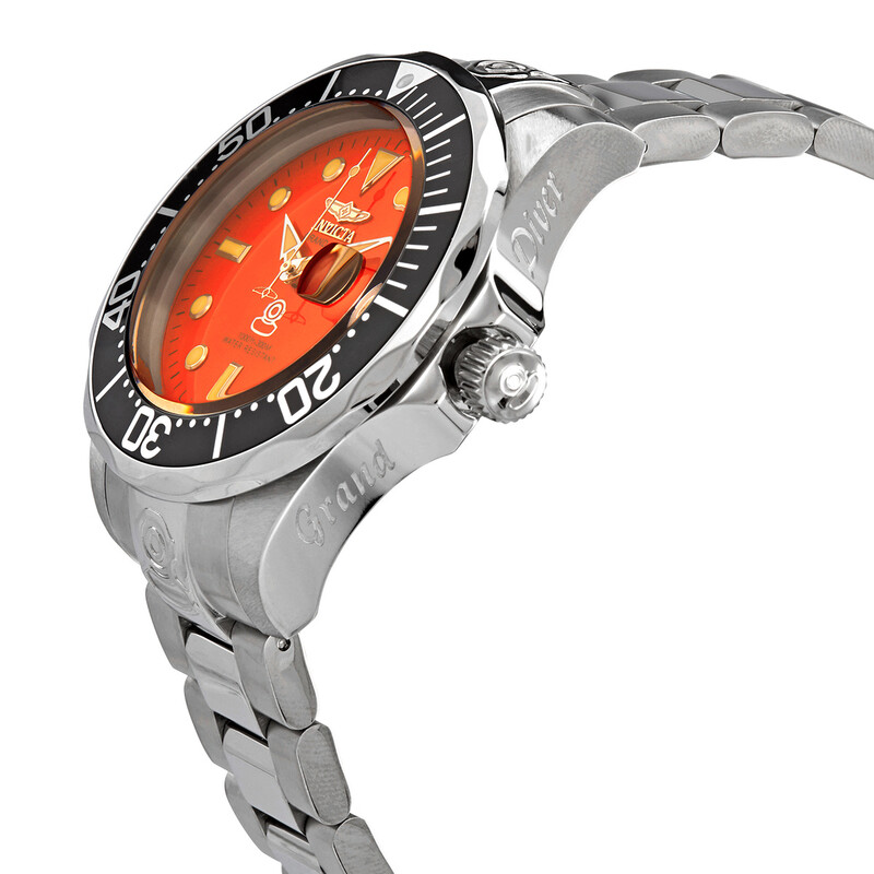 Invicta Pro Diver Automatic Orange Dial Men's Watch 4186