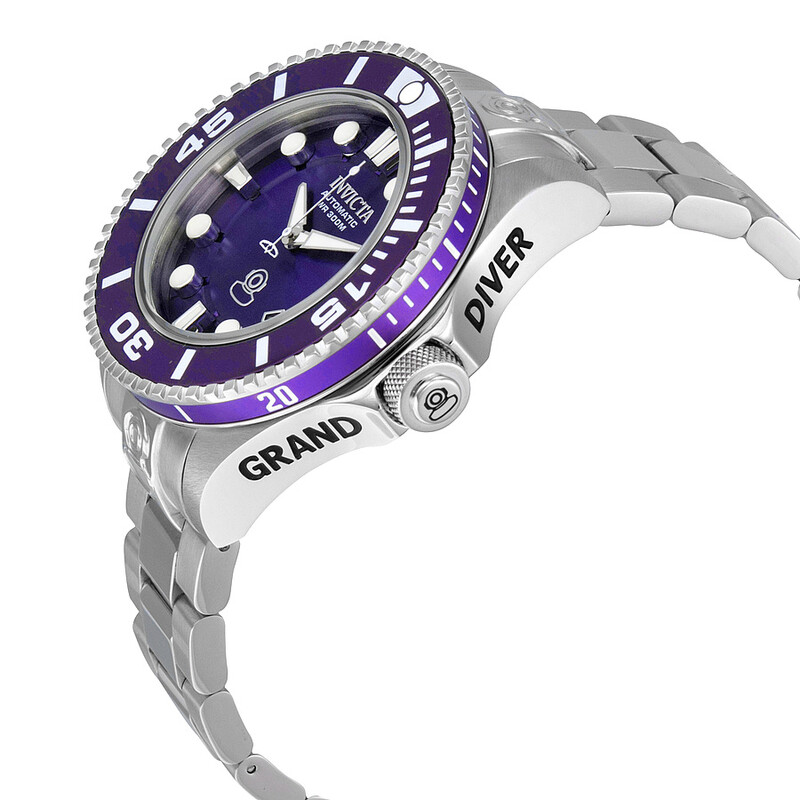 Invicta Pro Diver Automatic Purple Dial Stainless Steel Men's