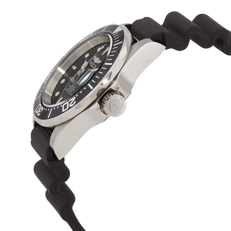NWT Invicta Pro Diver Automatic Steel Black Rubber Men\'s Watch Invicta Pro Diver Automatic Men main image 4