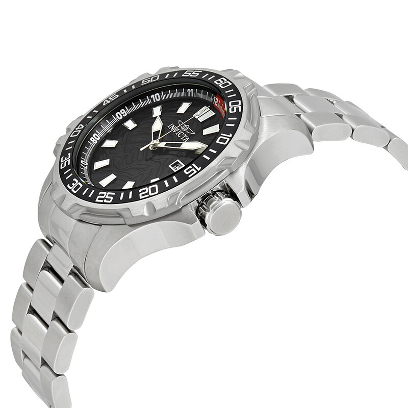 Invicta Pro Diver Black Dial Stainless Steel Men's Watch 25783 ...