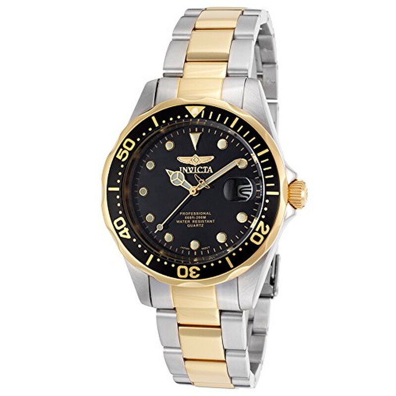 Invicta Two-Tone Gold & Silver Watch with Dark Dial Invicta Specialty Men main image 4
