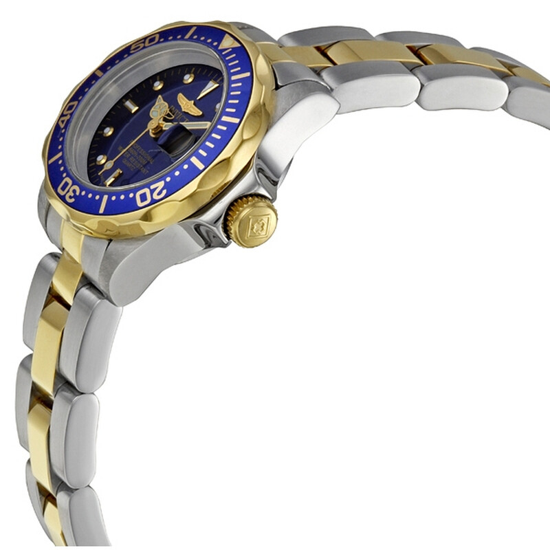 Invicta Two-Tone Blue Dial women’s Dive Watch brand new Invicta Pro Diver Ladies 38mm Stainless Steel Blue Dial  main image 4