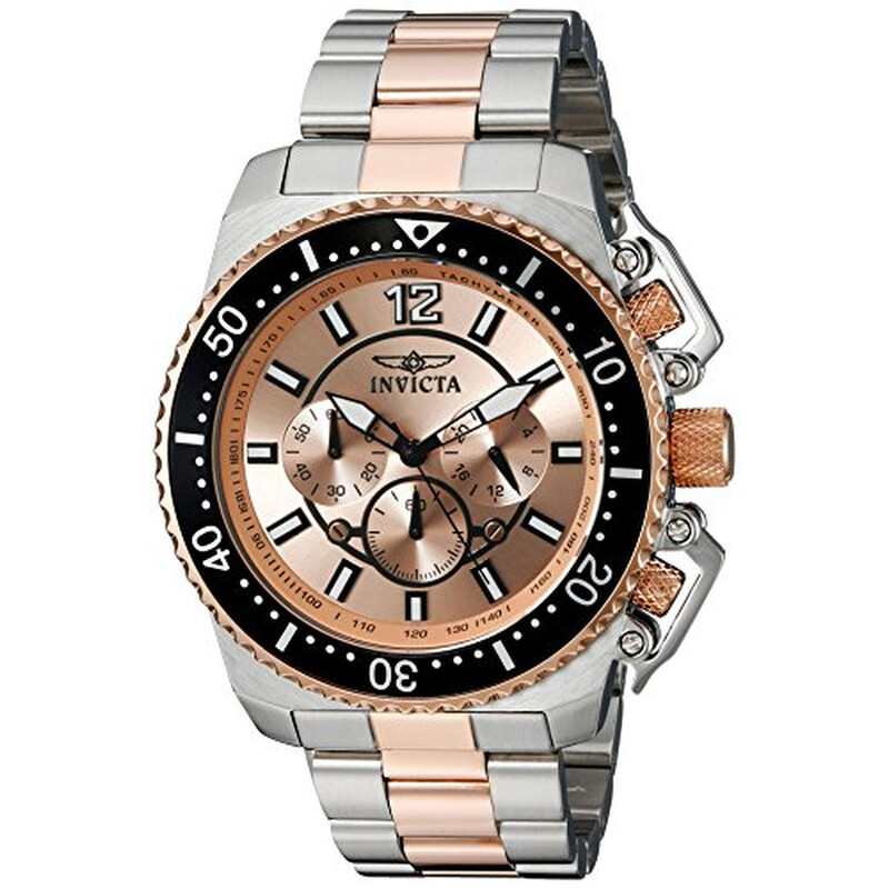 Invicta Pro Diver Chronograph Rose Dial Men's Watch 21956 886678269310 ...