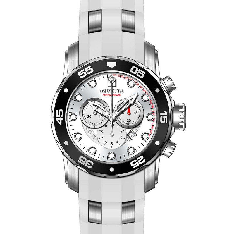 Invicta Pro Diver Chronograph Silver Dial Men's Watch 20290