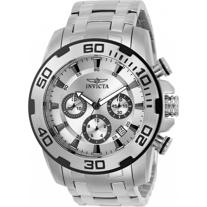 Invicta Silver Chronograph Stainless Steel Watch Invicta Men main image 4