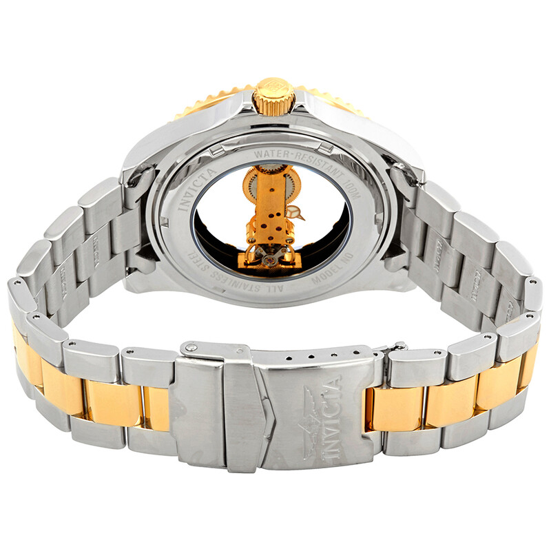 Invicta Pro Diver Ghost Bridge Gold Dial Hand Wind Men's Watch