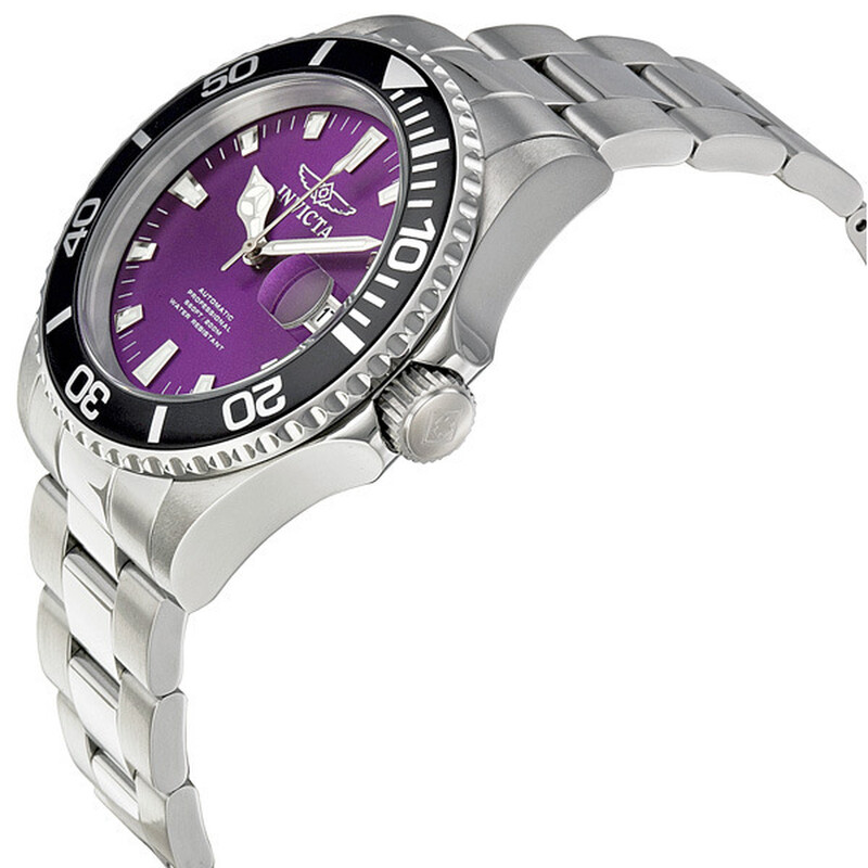 Invicta Pro Diver Purple Dial Automatic Men display picture 3