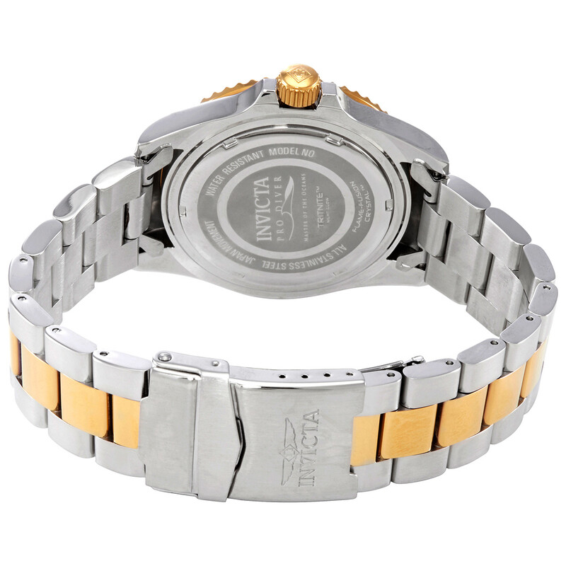 その他 GOLD999.9 Invicta Pro Diver Quartz Black Dial Two-tone Men's Watch 30944
