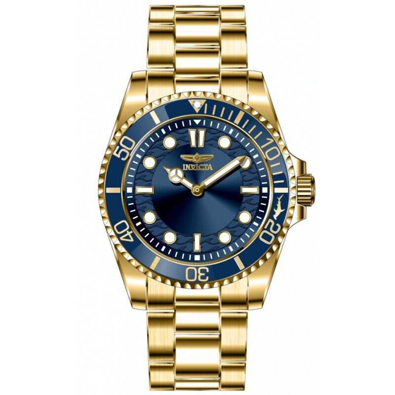 Beautiful gold Invicta men’s watch with blue face. Invicta Men main image 2