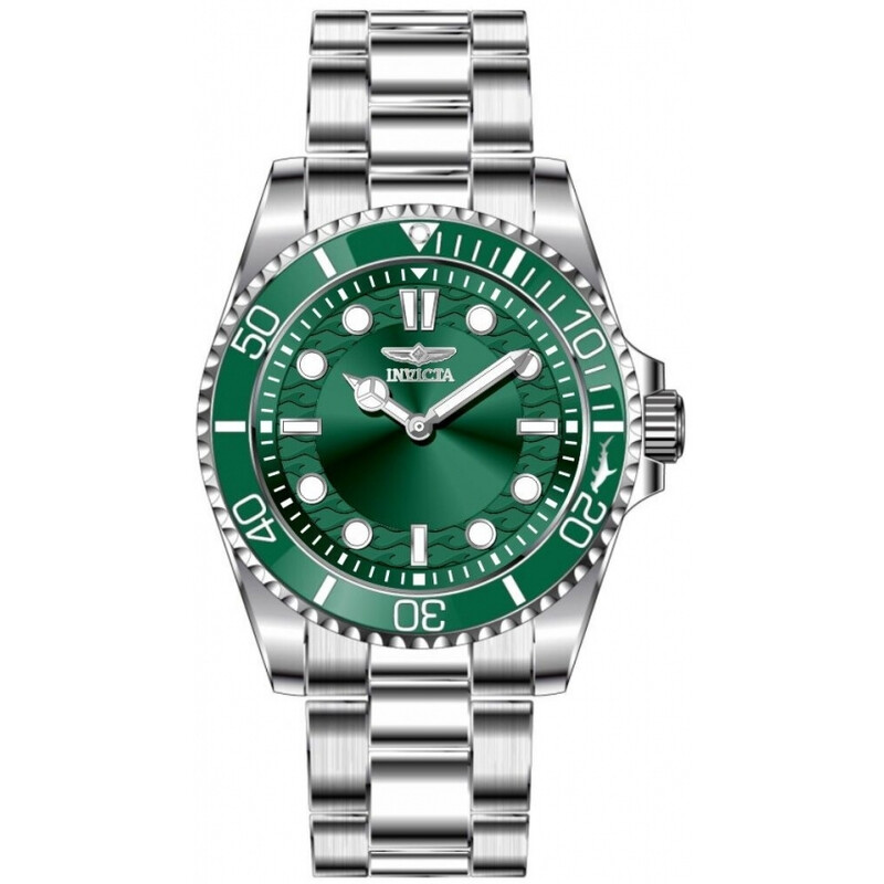 Invicta Pro Diver Quartz Green Dial Men's Watch 49695 886678670734