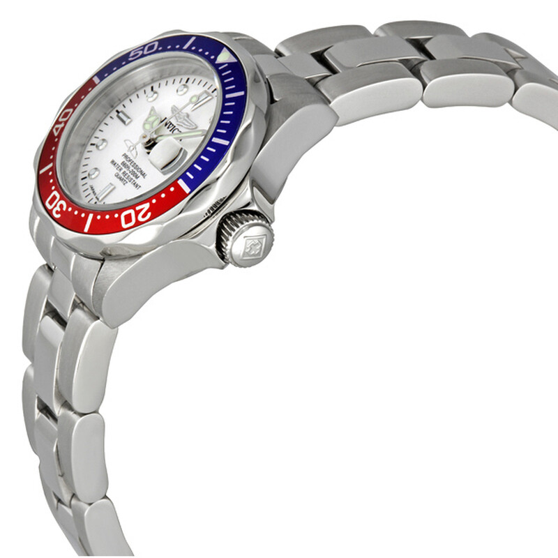  イセッタ 白/赤 ブリキ Invicta Pro Diver White Dial Pepsi Bezel Ladies Watch 8940
